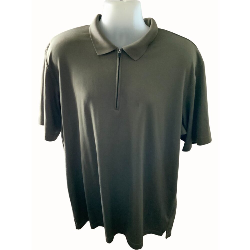 Alpine Design quarter zip short sleve polo gray active fit dri logic NEW Mens XL